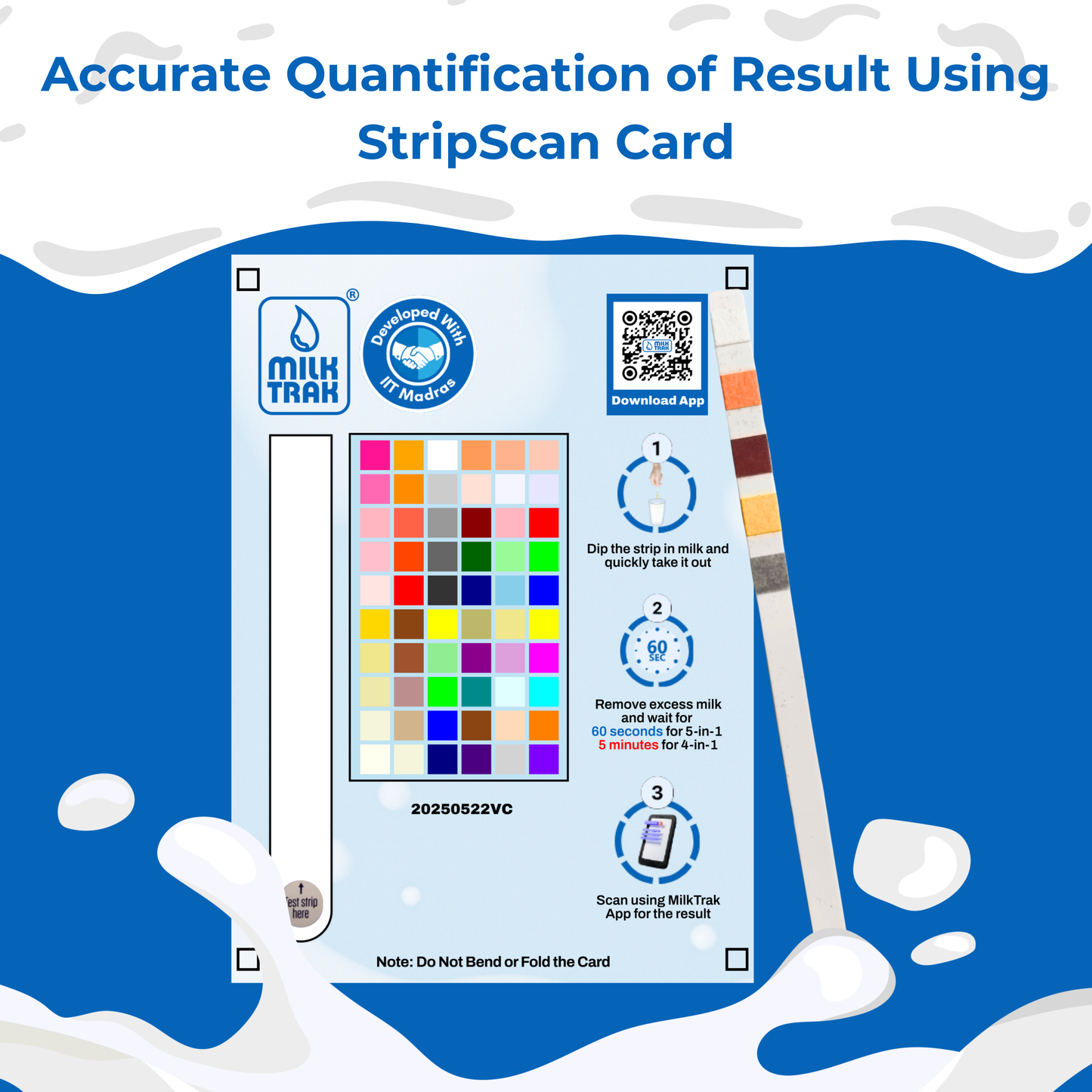MilkTrak® Rapid - 7 in 1 Adulterant Test Kit for Milk