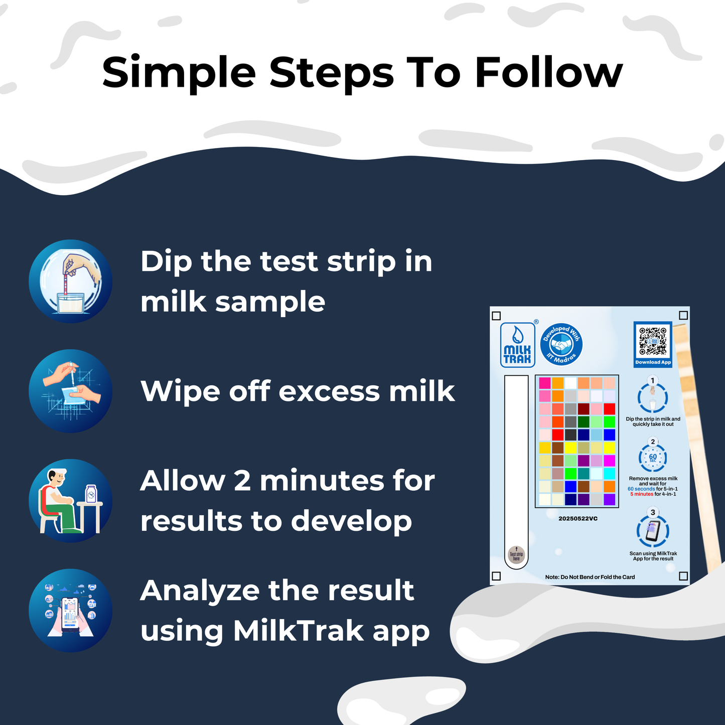 MilkTrak® 3 in 1 Adulterant Test Kit for Milk